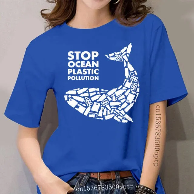 Scuba diving T-Shirt for Women | Stop Ocean Plastic Pollution