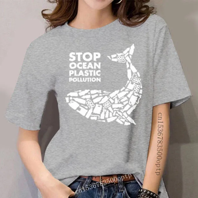 Scuba diving T-Shirt for Women | Stop Ocean Plastic Pollution