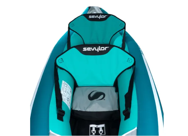 Sevylor Madison Inflatable Kayak Kit  - 2 Person - with 2 x Kayak Paddles, Foot Pump & 2 x Baltic Canoe Buoyancy Aids - 2024 Model - SPECIAL OFFER WHILST STOCKS LAST