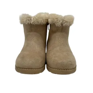 Shimmery Fur Lined Short Boots