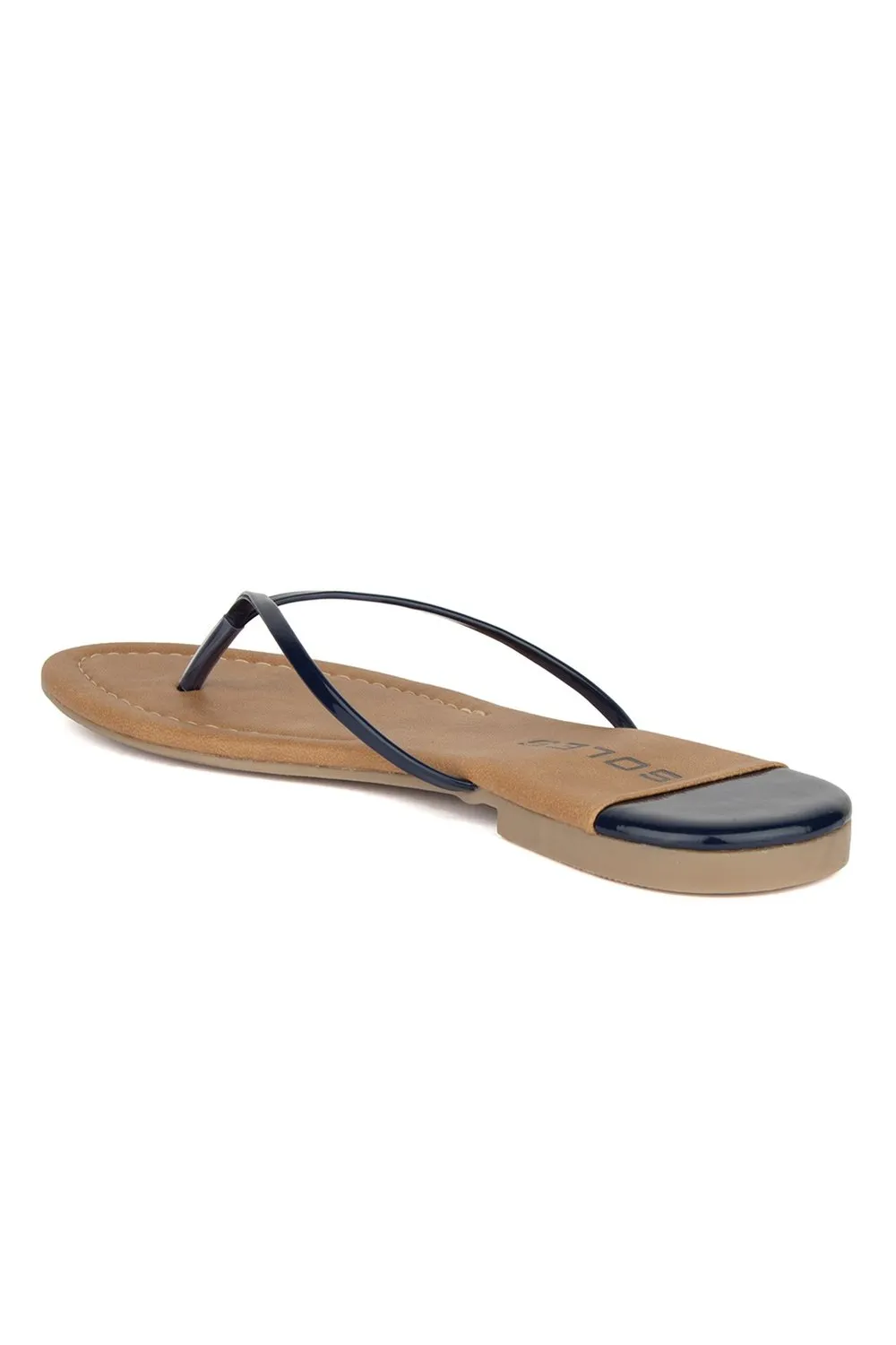 SOLES Cool Blue Flat Sandals