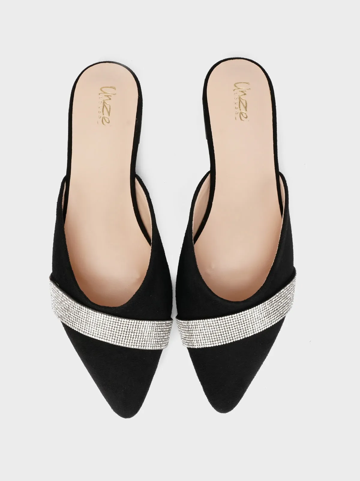 Women's "LEATON" Open Back Fancy Slippers