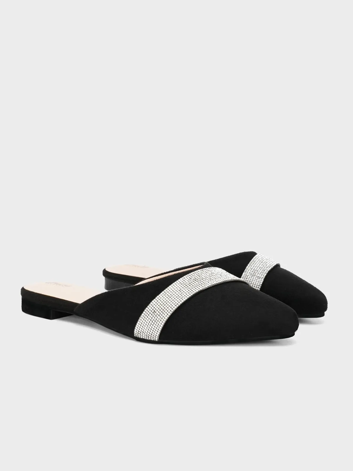 Women's "LEATON" Open Back Fancy Slippers