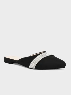 Women's "LEATON" Open Back Fancy Slippers