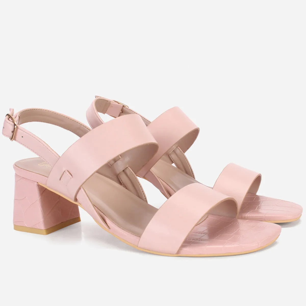 Women's "MOIERA" Block Heeled Open Toe Sandals