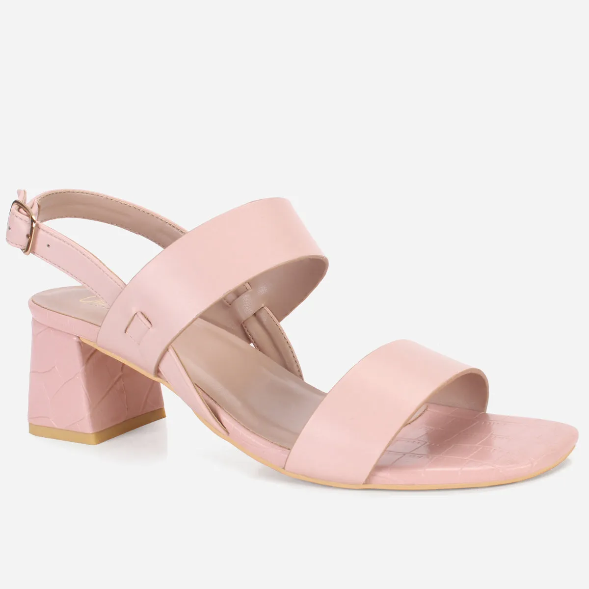 Women's "MOIERA" Block Heeled Open Toe Sandals