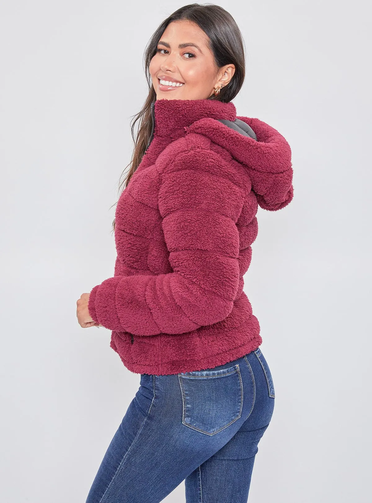 Women's Winter Poodle Fur Reversible Jacket