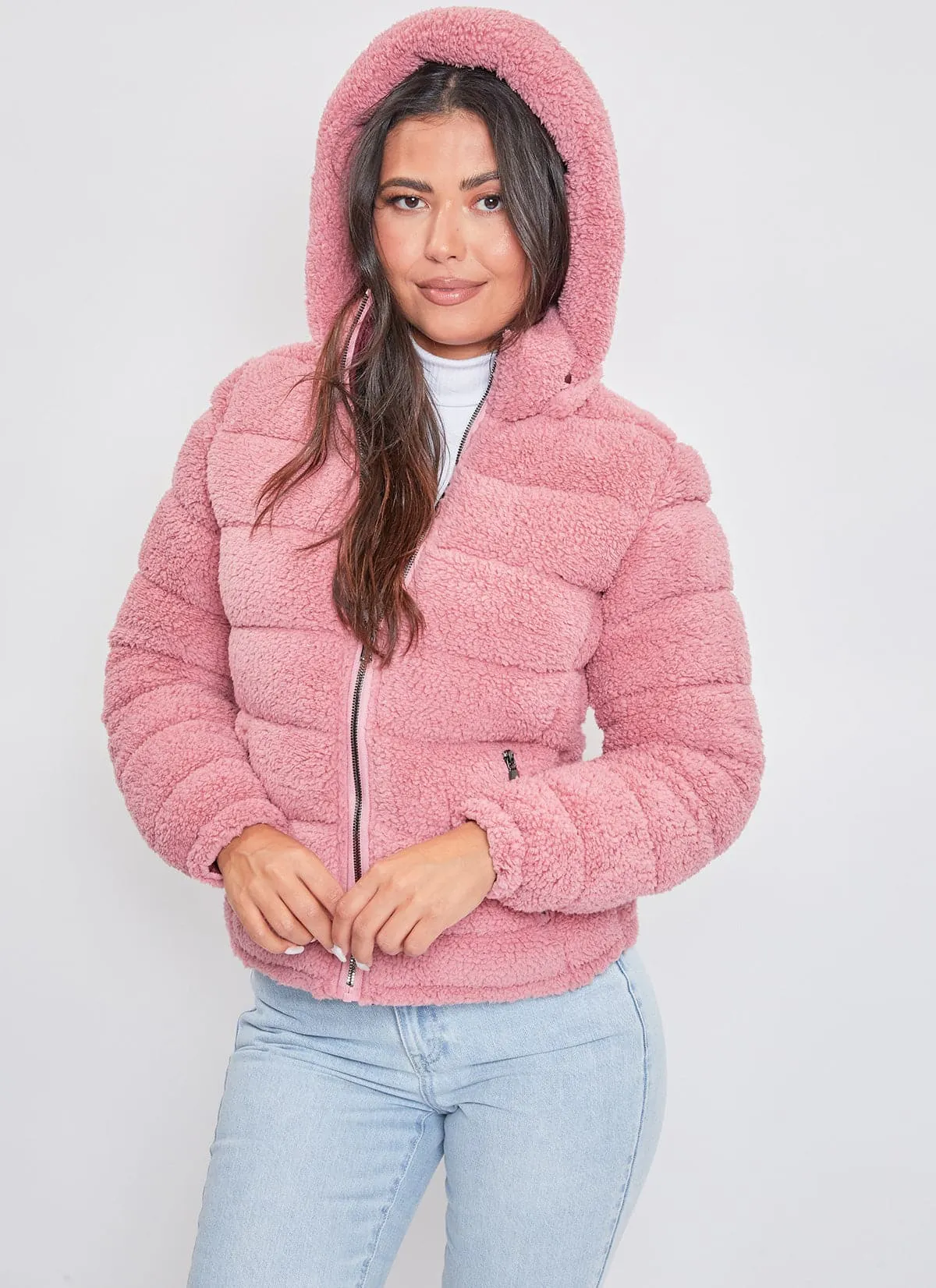 Women's Winter Poodle Fur Reversible Jacket